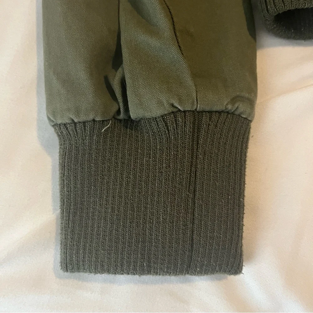 Ambiance Small Olive Bomber Jacket - Picture 4 of 16
